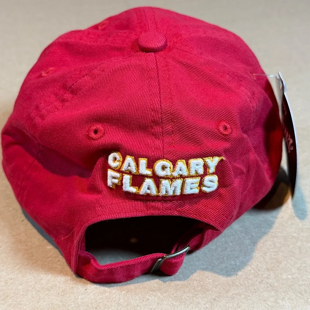 Zephyr Calgary Flames Kids Hat Red NHL Baseball Cap Adjustable Cotton Red